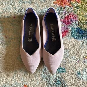 Rothy’s The Point Pale Pink Flats